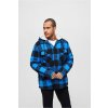 Pánska bunda Brandit Lumberjacket Hooded - čierna, modrá XXL