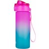 Fľaša oxybag 600ml ružovo-tyrkysová ombre