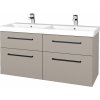 Dreja Umývadlová skrinka Q MAX SZZ4 120 - N07 Stone / Úchytka T06 / N07 Stone