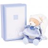 Doudou Darčeková sada - Plyšová hrkálka medvedík 19 cm