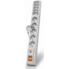 Acar S10 1,5m kabel, 5+5 zásuvek, přepěťová ochrana, bílá ppacars10-2