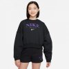 Nike Sportswear Trend FLC Crew Jr DV2563-045 sweatshirt (103571) Black S (128-137)