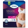 TENA Silhouette Plus Low Waist White L dámske naťahovacie inkontinenčné nohavičky 10 ks