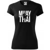 Nápis Muay Thai - Dámske Fantasy športové (dresovina) - M ( Čierna )