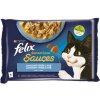 FELIX Sensations Sauces kapsička 4x85g treska a sardinky v lahodnej omáčke