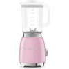 Smeg BLF03PKEU mixér, 800 W, 4 programy, funkce pulse, 18000 RPM, nerezové ostří, Ice crush, 50's Style, růžový (BLF03PKEU)