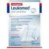 LEUKOPLAST LEUKOMED SKIN SENSITIVE textilné krytie s vankúšikom, náplasť sterilná, 5 x 7,2 cm 5 ks