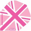 Letky na šípky Harrows Diva pink vlajka