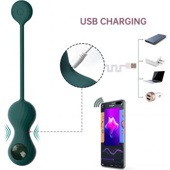 Magic Motion - Crystal Duo Smart Kegel Vibrator with Weight Set