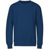 MALFINI Detská unisex mikina Crew - Polnočná modrá | 146 cm (10 rokov)