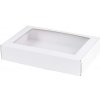 Wimex Krabica na cukrovinky s okienkom priehľadným 285x195x55 mm, BIELA