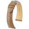 Kožený remienok Hirsch London L 04207099-2, béžový, aligátorová koža, dĺžka L, Quick Release 20 mm