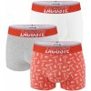 LACOSTE - boxerky 3PACK iconic cotton stretch Lacoste orange logo - limitovaná edícia-L (90 - 98 cm)