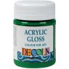 Lesklá akrylová farba Decola 56 ml / zelená Medium (akrylová farba Decola St. Petersburg)