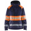 Blåkläder AB 4430 Dámská reflexní funkční bunda Farba: Námornická modr/oranžová, Veľkosť: L