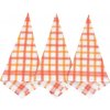 SVITAP Bambusové bavlnené 3ks kuchynské utierky 37 veľká kocka oranžovo červená Bavlna/Bambus 3ks 50x70 cm