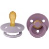 BIBS Colour symetrické cumlíky z prírodného kaučuku 2 ks - veľkosť 1 (Fossil Grey / Mauve)