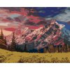 ZUTY Maľovanie podľa čísel - ROZPRÁVKOVÁ KRAJINA V ALPÁCH Rámovanie: vypnuté plátno na rám, Rozmer: 40x50 cm