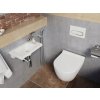 Obdĺžnikové nábytkové umývadlo Ravak Chrome 22 cm biele