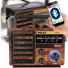 Sieťové a batériové FM rádio PRENOSNÉ SOLÁRNE Bluetooth solárny reproduktor