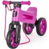 Teddies Odrážedlo FUNNY WHEELS Rider SuperSport fialové 2v1+popruh, výš. sedla 28/30cm nos 25kg 18m+ v sáčku