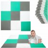 VEĽKÉ PENOVÉ PUZZLE VODOTESNÉ PODLOŽKY HUMBI FAREBNÁ PODLAHA 180x180 9 KUSOV