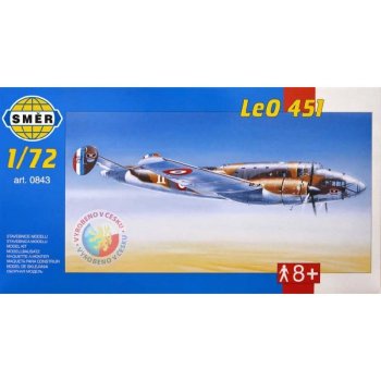 Směr plastikový model letadla ke slepení Leo 451 slepovací stavebnice letadlo 1:72