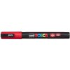 Dekoračný popisovač, 0,9 1,3 mm, UNI Posca PC 3M, červený