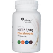Aliness Chelátová meď 2,5 mg 100 tabliet