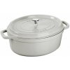 Staub Cocotte hrniec oválny 33 cm biela hľuzovka, 11033107