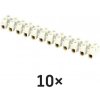 Skrutková svorkovnica 12× 4–6mm2, 450 V, biela, 10 ks 10ks A4106