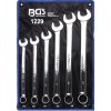 BGS technic Súprava kombinovaných kľúčov vidlica-očko, extra dlhé, 21 – 32 mm, 6 ks (BGS 1229)