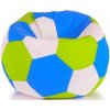 Gimme Five Sedací vak lopta 100x100 cm bielo-modro-zelená