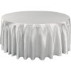 Saténový ubrus na kulaté stoly (průměr 274 cm) Farba obrusu: ŠEDÁ