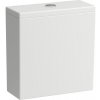 LAUFEN Kartell splachovacia nádržka, zadný prívod vody (uprostred), matná biela, H8293317579711