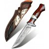 Damaškový lovecký nôž HARAHU KA-29026 - Hnedá HR29026