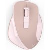 Hama bezdrôtová optická myš WM-500, nabíjacia, tichá, ružová