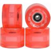 Kolečka Penny board PINK TRANSPARENT LIGHT 60 x 45mm 85A (sada 4ks s ložisky ABEC-7 chrome)
