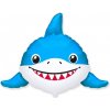 Balón fóliový - Žralok baby shark (Vhodné pre plnenie vzduchom aj héliom)