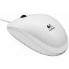Myš Logitech B100 Optical USB Mouse, bílá KS