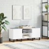 vidaXL Skrinka na platne biela 121x38x48 cm kompozitné drevo 831684