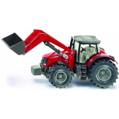 Siku Farmer 1985 traktor Massey Ferguson s červeným nakladačom 1:50