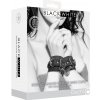 Shots Ouch! Black & White Plush Bonded Leather Ankle Cuffs, putá na nohy s plyšovým polstrovaním