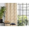 Design 91, Dekoračné záves s krúžkami - Goja, béžový 140 x 250 cm