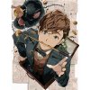 Zuty – Kreslený Mlok Scamander s kufrom, stromostrážca a ňucháč (Fantastické zvieratá), 40×50 cm, bez rámu a bez vypnutia plátna 8596530201649
