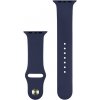 Náhradný remienok na Apple Watch 42/44/45/49mm COTECi Silicone Sports Strap Midnight Blue