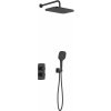 KFA - Súprava sprchová Malaga, termostatická, podomietková, čierna 5759-501-81