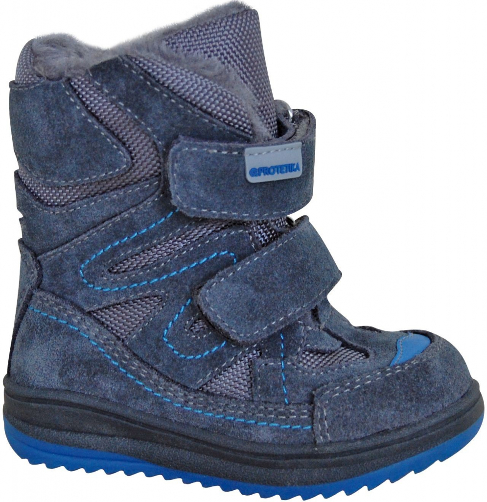 Protetika zimné topánky FARI blue zateplené kožušinkou