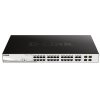D-Link DGS-1210-28P 28-portový gigabitový Smart+ PoE switch, 24x GbE PoE+, 4x RJ45/SFP, PoE 193W DGS-1210-28P/E