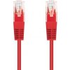 Kábel C-TECH patchcord Cat5e, UTP, červený, 1m CB-PP5-1R